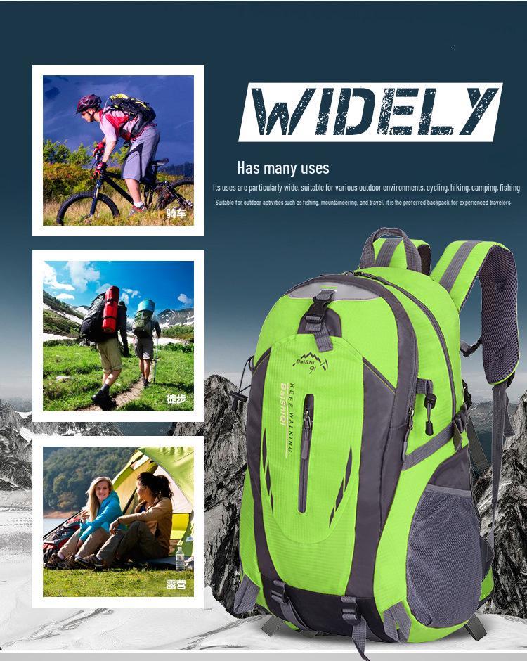 40L Unisex Professional Outdoor Backpack for Travel, Cycling, Hiking, and Mountaineering