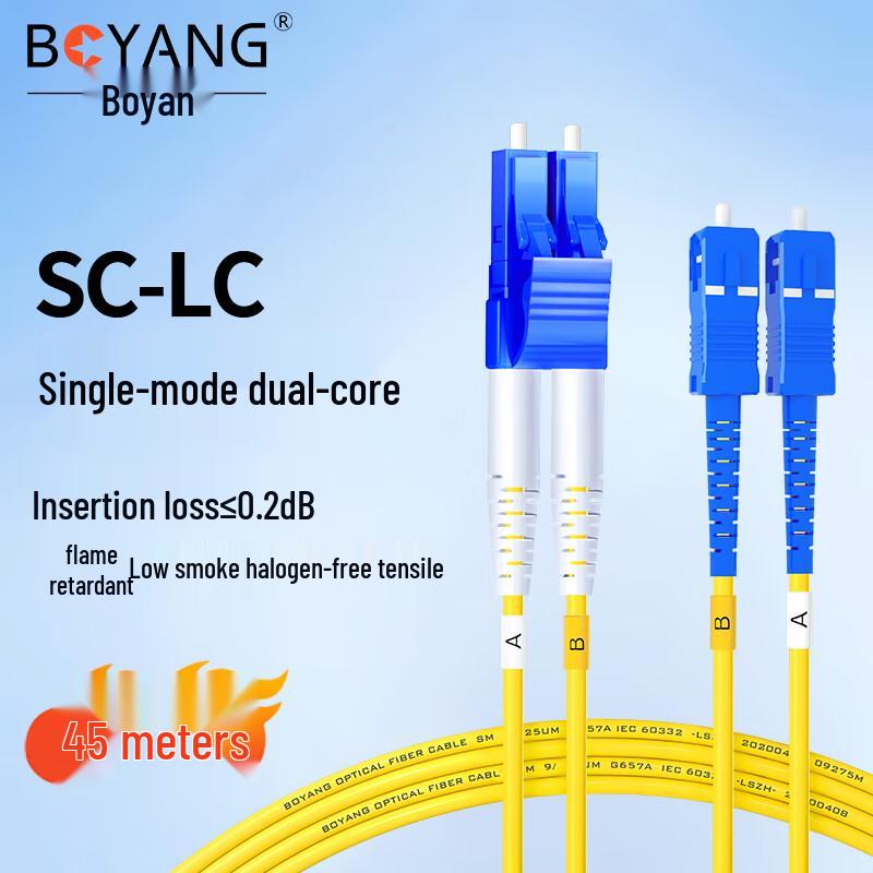 Boyang Telecom-Grade Single-Mode Fiber Optic Patch Cord