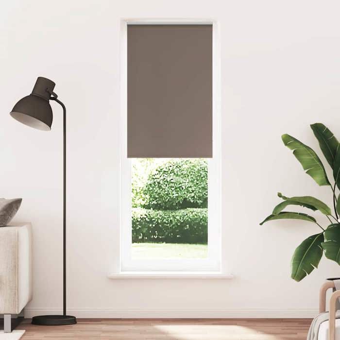 VidaXL Store enrouleur occultant café 65x210cm largeur du tissu 60,7cm, store de jour et de nuit, store de cuisine, store 4011043