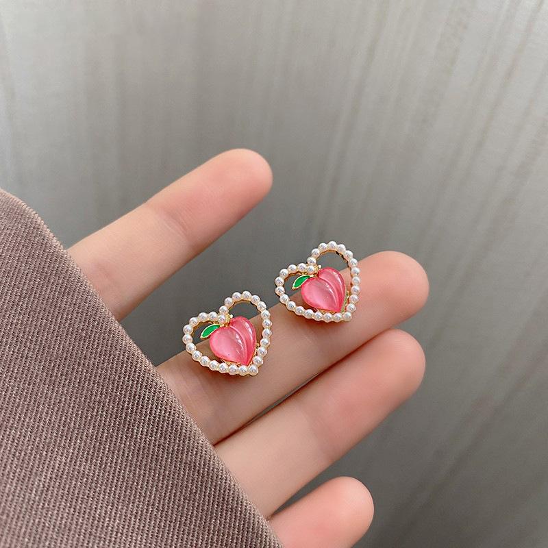 9Silver needle design acrylic earrings for women, Korean niche retro internet celebrity earrings, forest-style high-end earrings S925Silver Needle