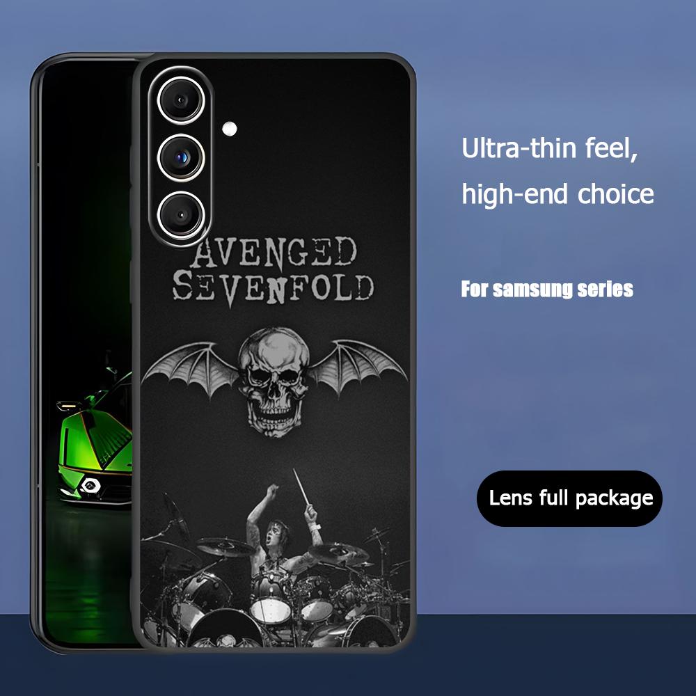 Band A-Avenged Sevenfold Hot Phone Case For Samsung Galaxy S25 S24 S23 S22 S21 S20 Plus Ultra Note20 Soft Black