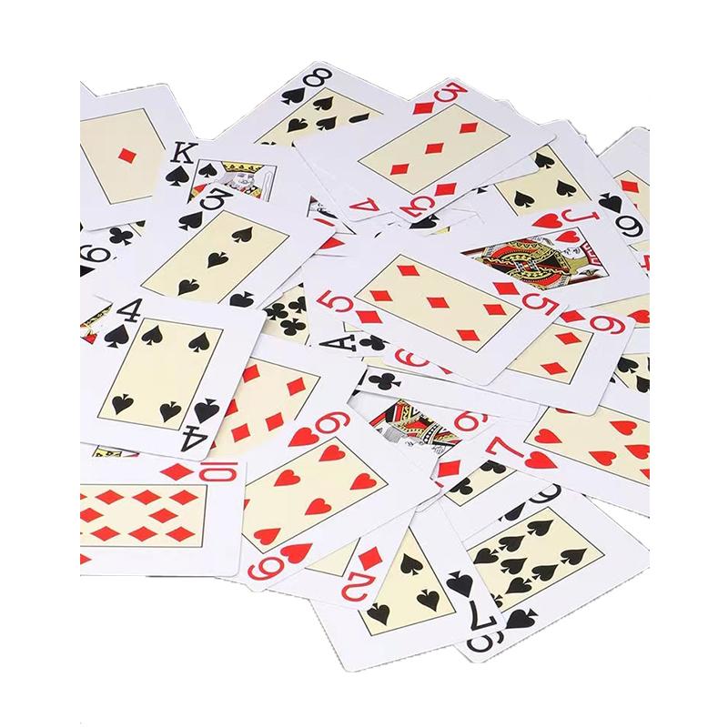 Plastic Playing Card Classic Simple Texas Hold'em Jombo Index Poker Playing Cards,For Bridge Game Entertainment, Good Quality