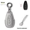 Genuine Leather Key Case for 2017-18 Ford Explorer/Mustang with Suede Buckle