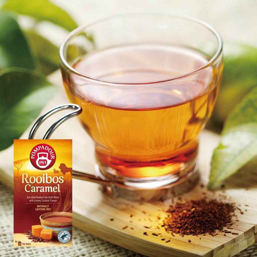 Pompadour Rooibos Caramel 20 tea 71079 x 10 sets Tea, bags,