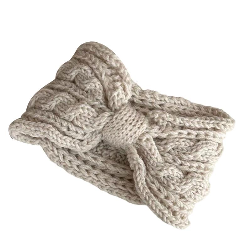 

Breathable Knitted Braided Bowknot Hairband Adjustable Headwear Props For Daily Use Sports Fashion Accessories