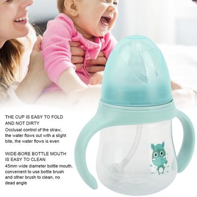 Baby Bottle Baby Cup with Draw Breastfeeding Bottle Drinking Milk Bottle for Kid