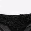 Sexy Lace Women Underwear Pearl Massage Hollow Out Low Waist Triangle Panties Transparent Mesh Underpants