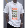 Casual Crew Neck Unisex T-Shirt - Geometric-Pattern