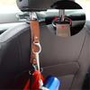 Instants Mount Car Back Hangers Leather Materials Storage Solution for Travel Accessory
