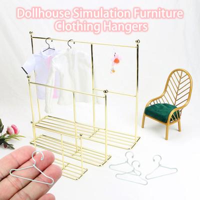 10Pcs Simulierte Mini Kleiderbügel Detaillierte Geniale Simulation Möbel