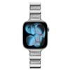 Rhinestone Piano Link Metal Watch Band, Luxury Strap for Apple Watch Series 1-11 38/40/41/42/44/45/46/49mm, Women Replacement Wristband