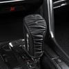 GLSRA1 Leather Car Shift Handle Cover Center Control Gear Shift Cover  For Alfa Romeo Giulia Stelvio Giulietta 156 159 147 Mito Tonale