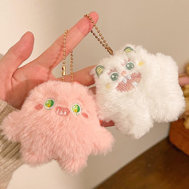 Cartoon Plush Monster Doll Keychain - Cute Prank Accessory & Small Gift