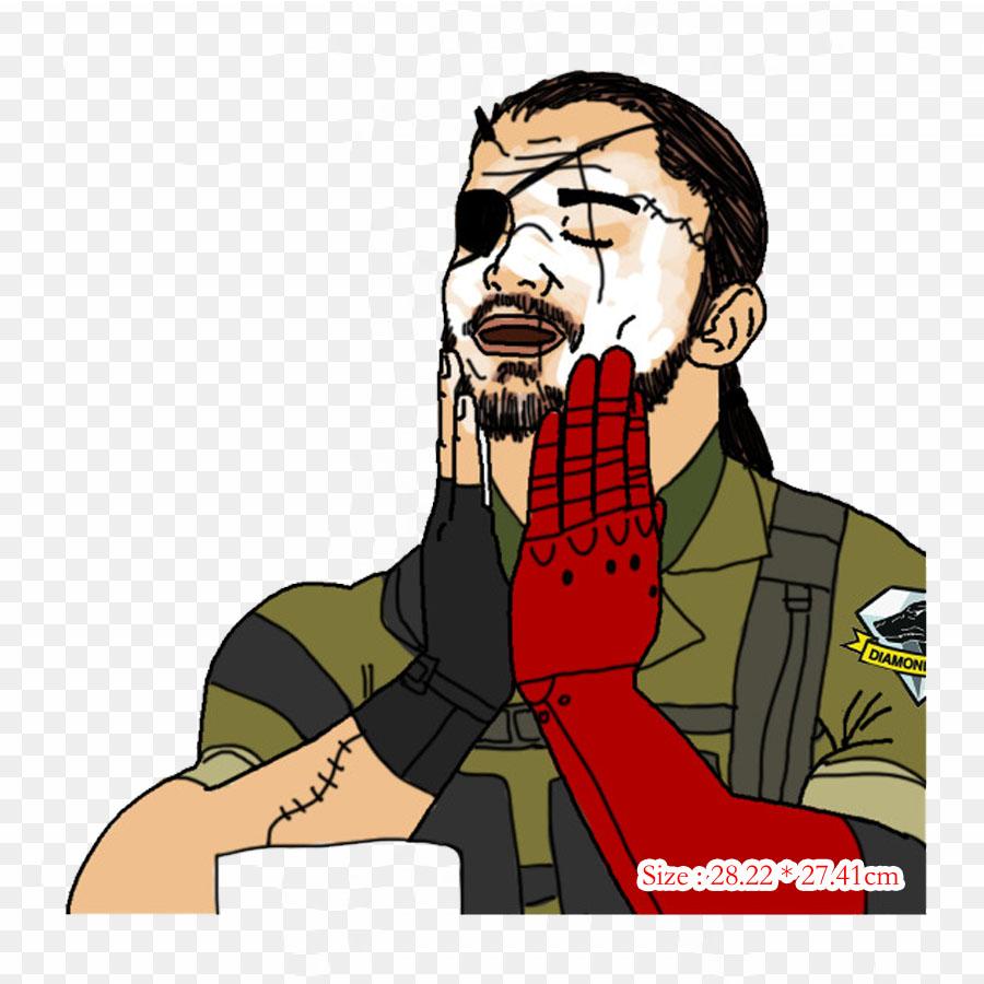 

Ангел Змея Mgsv The Phantom Pain Твердая змея Утюг на теплопередаче Печать Виниловые нашивки Наклейка для одежды DIY Аппликации Моющиеся нашивки