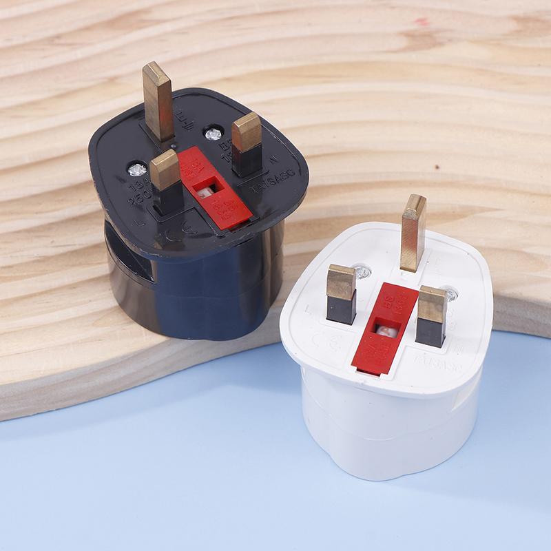 250V 13A Çok Fonksiyonlu Eu Avrupa - İngiltere Fiş Adaptörü 2 Pinli Güç Dönüştürücü Soket Seyahat Dubai Singapur Evrensel Adaptör
