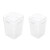 2Pcs Refrigerator Storage Box Transparent Buckle Design PP Fridge Side Door Food Holder for Kitchen