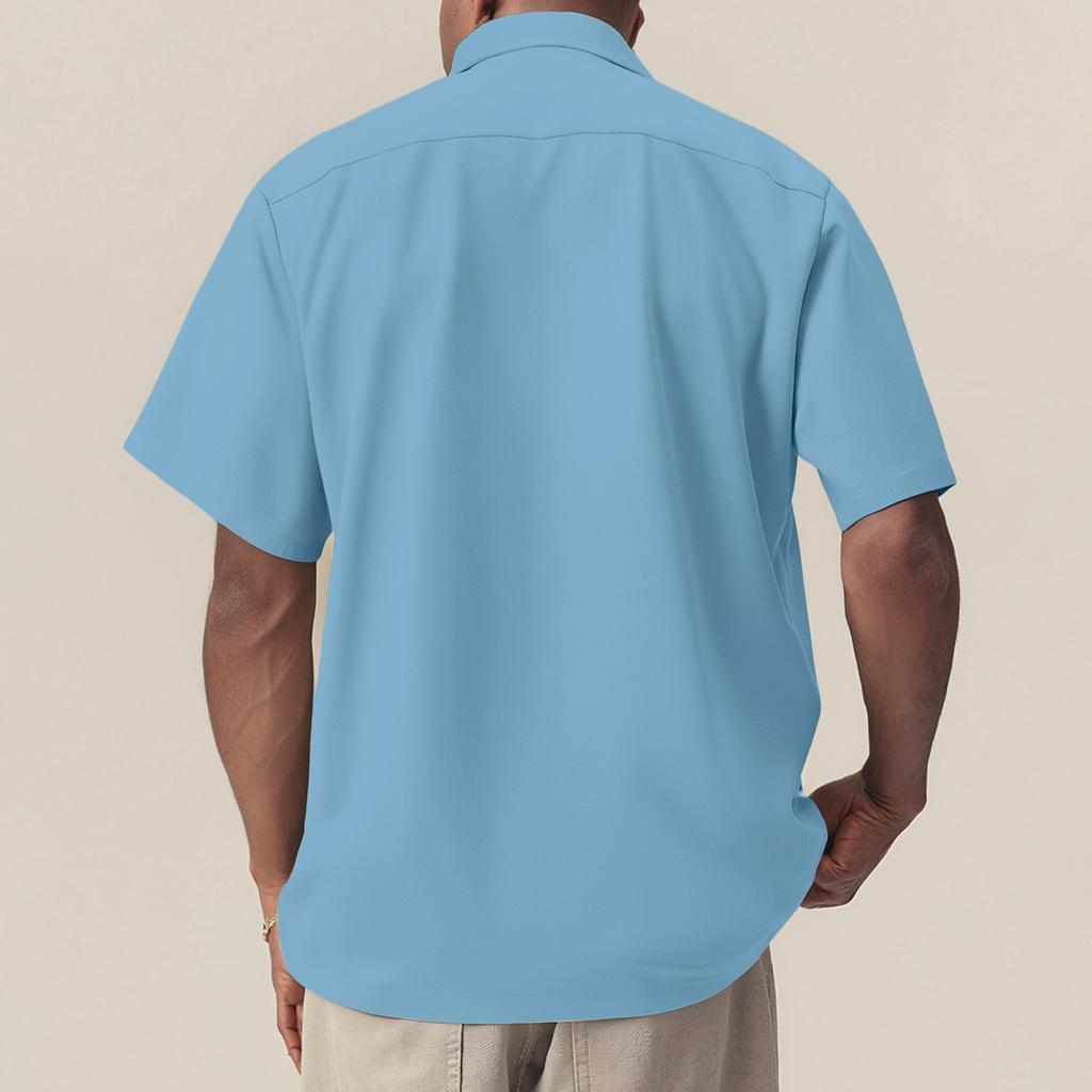 Men's Loose Casual Multi-pocket Workwear Shirt