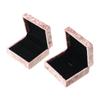 Jewelry Organizer Pendant Storage Necklace Box Jewelry Box Pink Velvet Ring Box Ring Storage Case