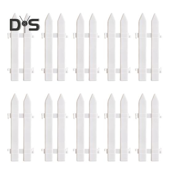 5/10/25 Pcs Christmas Fence White Picket Fence for Xmas Tree Easy Assembly Reusable Christmas Fence for Holiday Indoor Decoration