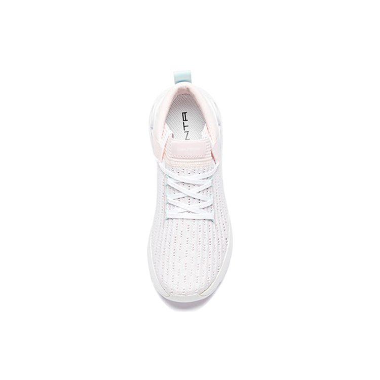 Anta Cushioning Slip Resistant Abrasion Resistant Low Top Running Shoes Women's Pink Blue White 12928888-5
