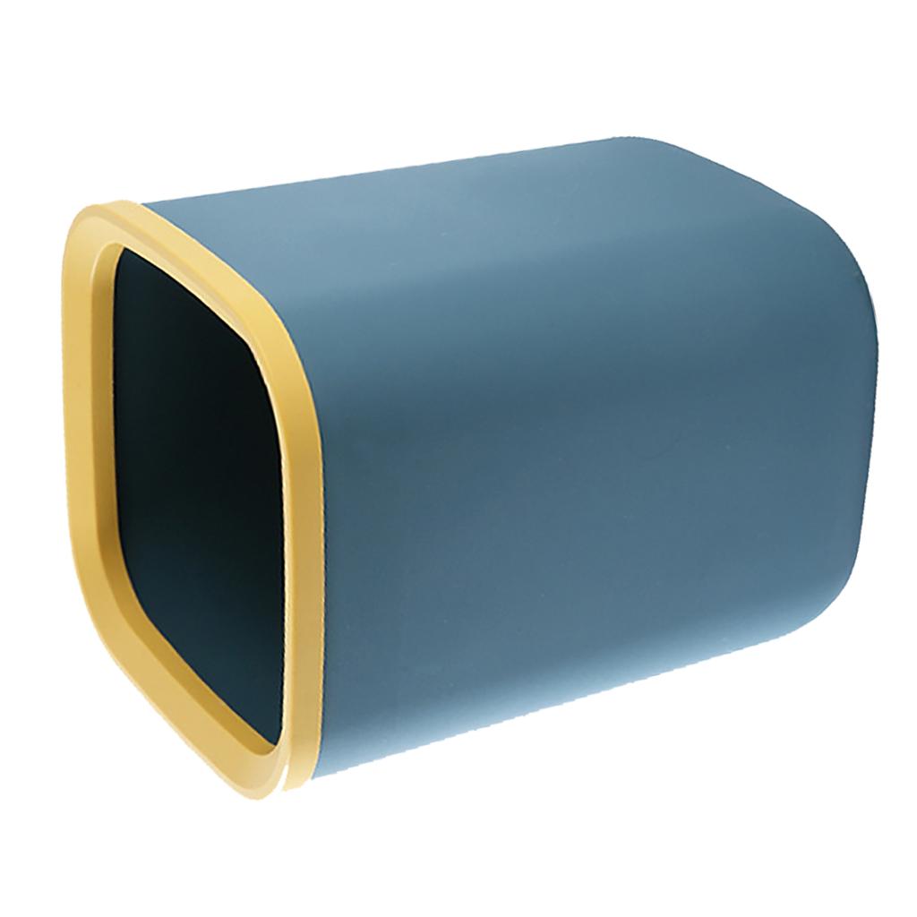Garbage Container Pressing Ring Square Plastic Large Capacity Simple Design Trash Can for Restroom