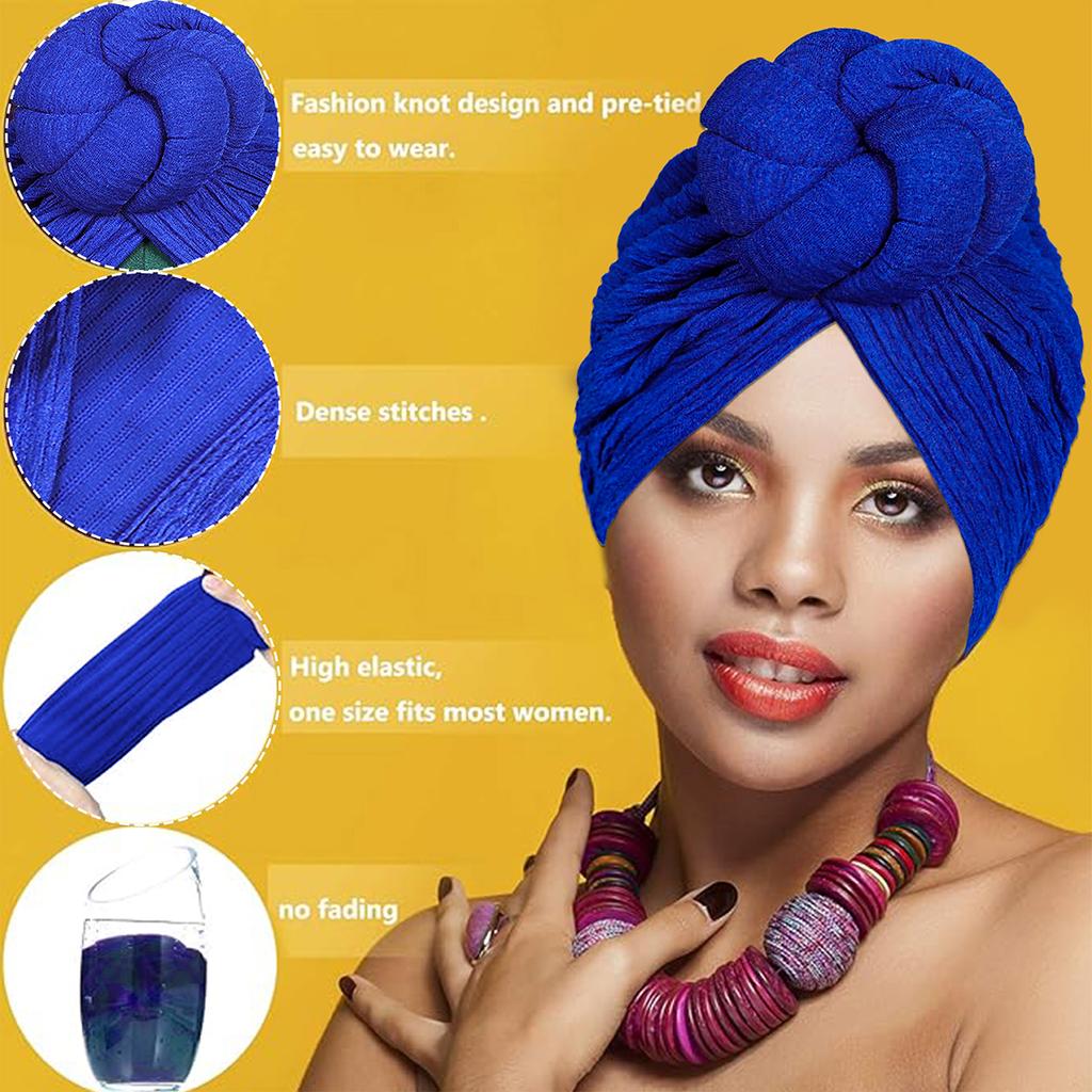 Africké módní uzlování, lehký luxus, přehnaný styl, ruční svatba, důležité příležitosti nošení šátků, klobouků a