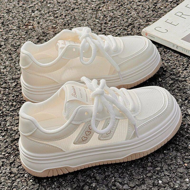 

Summer new breathable mesh shoes niche bread shoes platform casual sports board shoes 35