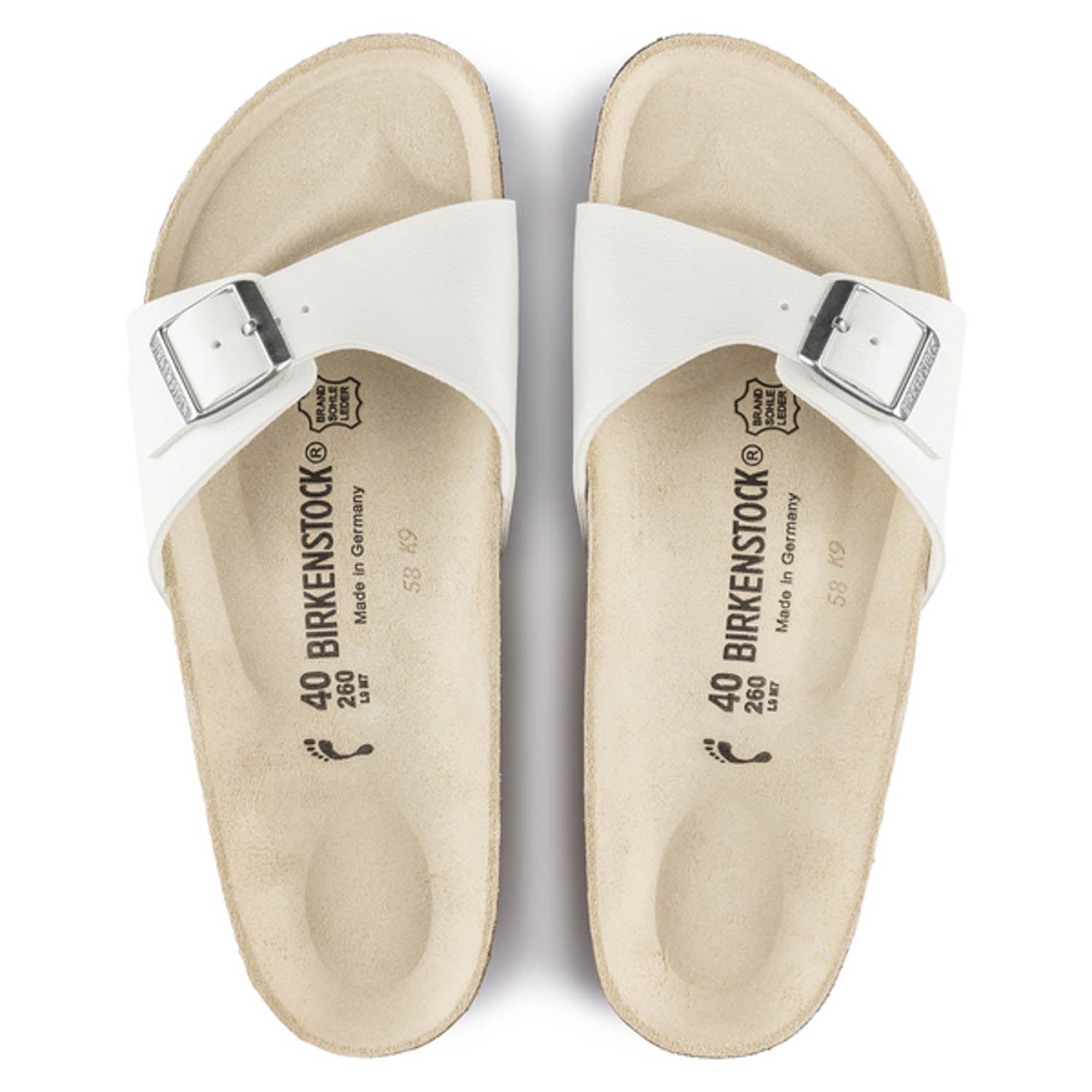 

Birkenstock Madrid Белый 40 / Белый / Узкий (узкая посадка) 40 белый