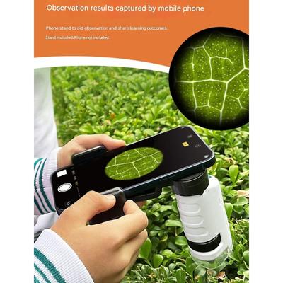 Strong ABS Plastic Kids Microscope Easy To Operate Device for Educational Use In School Setting & Outdoor Adventure