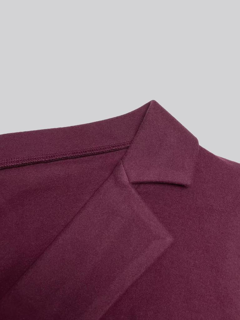 Autumn/Winter Lapel Pleated Long Sleeve Slimming Base Layer Pullover