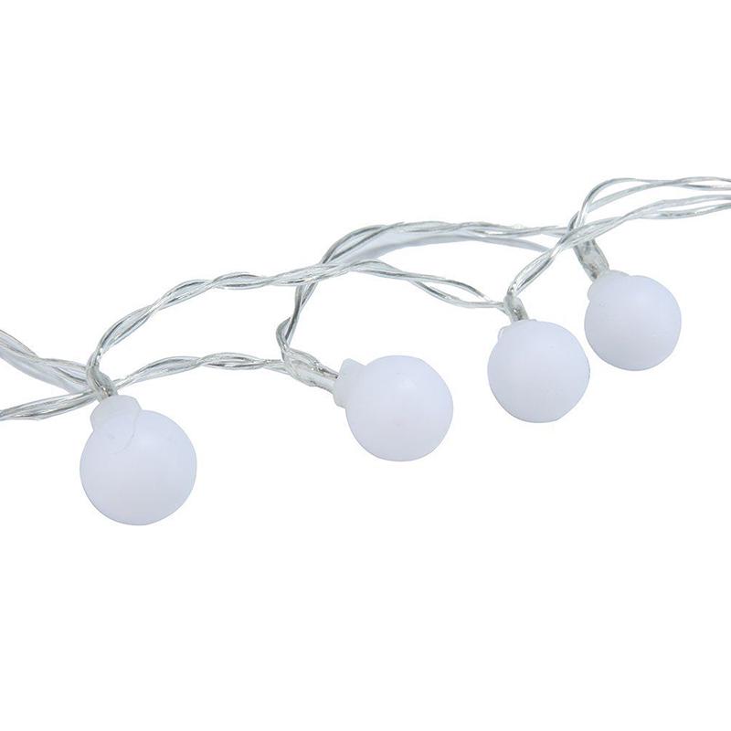 LED String Lights, Warm White Ball Fairy Lights, Waterproof Decorative Starry Lights for Bedroom Patio Parties, Battery Powered