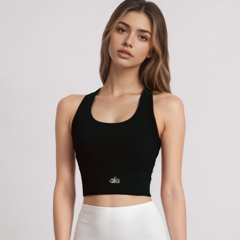 Alo Style Low-Intensity Sports Bra with Wide Straps and Cups for Yoga and Running