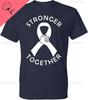 Kropsis Stärker Zusammen Rosa Schleife Unterstützung Brustkrebsbewusstsein Unisex Und Unisex Kurzarm Baumwolle T-Shirt