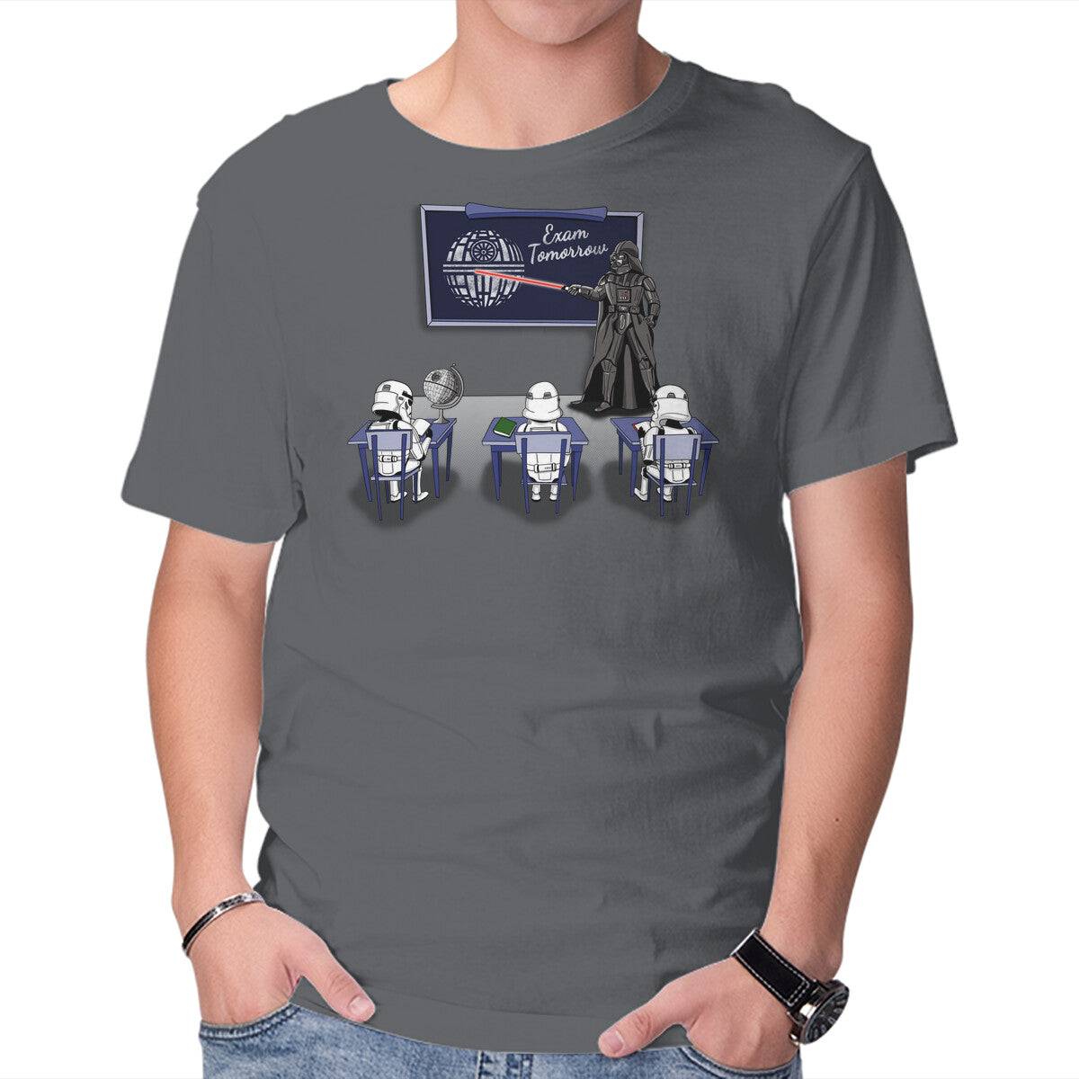 Unisex Crew Neck T-Shirt Death Exam Graphic Short Sleeve Casual Tee XXXXL