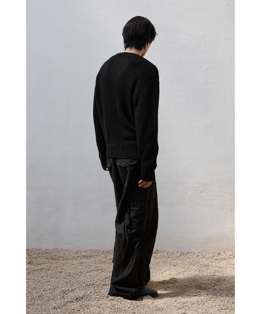 YOUTH Irregular Sweater - Black
