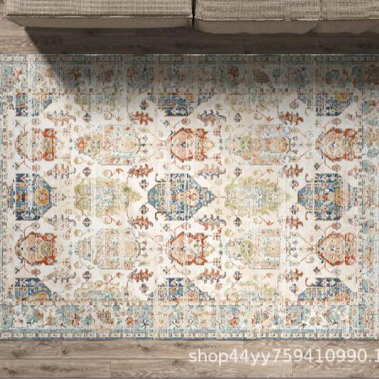 Persian Style Carpet, Living Room Coffee Table, Bedroom Full Of Floor Mats, Ethnic Style Thickened Washable Non-Slip Carpet