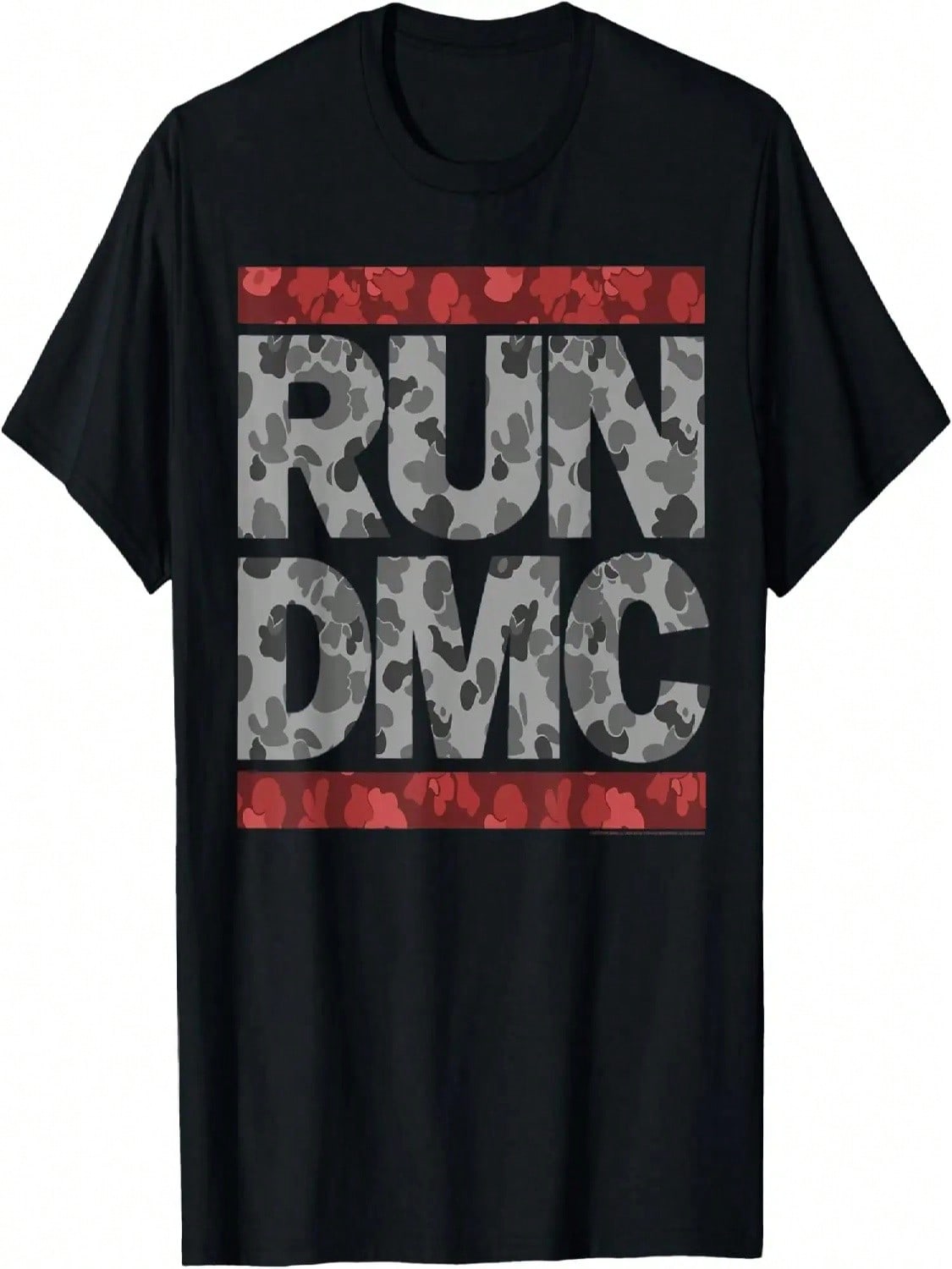 Run DMC Official Red Camo Logo T-Shirt S разноцветный