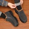 Zapatos Casuales de Felpa de Moda para Hombre Botas de Nieve Clásicas Cómodas Mocasines Cálidos Antideslizantes Zapatos Retro para Hombre Talla Grande 48 2024