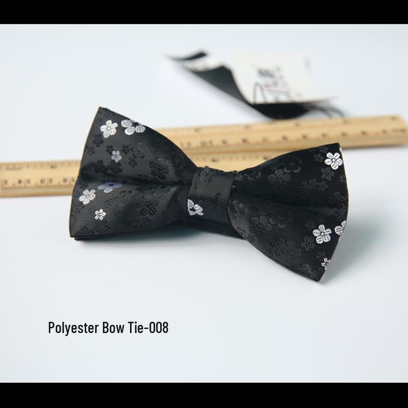 

Галстук-бабочка для формальной одежды: Британский Деловой Свадебный Смокинг Жениха Черный Бордовый LJ002