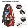 DADABULIU Cherry Blossom Pattern Crossbody Shoulder Bag for Men and Large Perfect for and School Japanese-Style Women, Capacity, Lightweight,