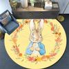 Tappeto Rotondo Peter Rabbit, Tappeto per Soggiorno Camera da Letto Divano Sala Giochi Decorazione, Tappetino Antiscivolo