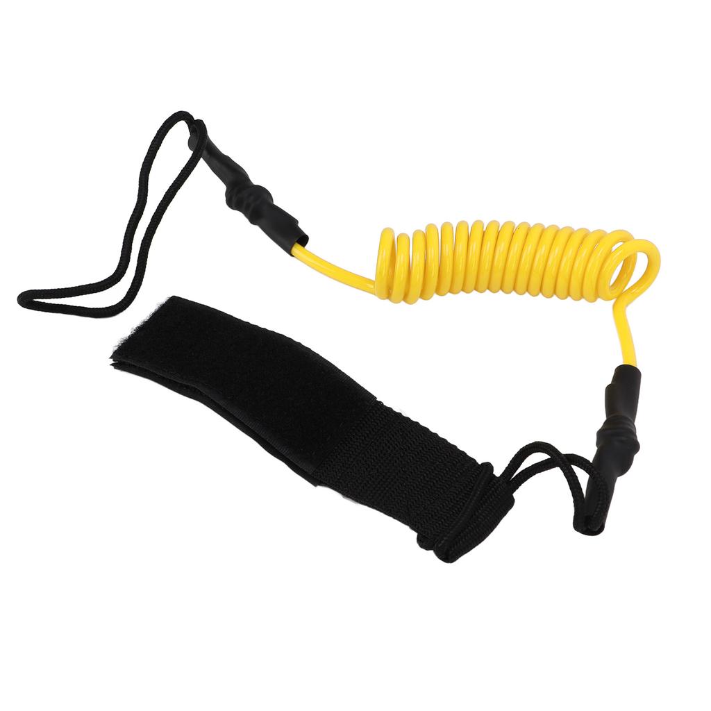 Kayak Oar Safety Rope Durable Strength Adjustable Paddle Board Accessories for Anti LostYellow