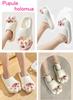 Pupule holomua Cat Claw Room Platform Sandals for and Indoor Cat Cute and Stylish Japanese Shoe Size Women's Slippers, Shoes, Balcony, Toilet, Shower,