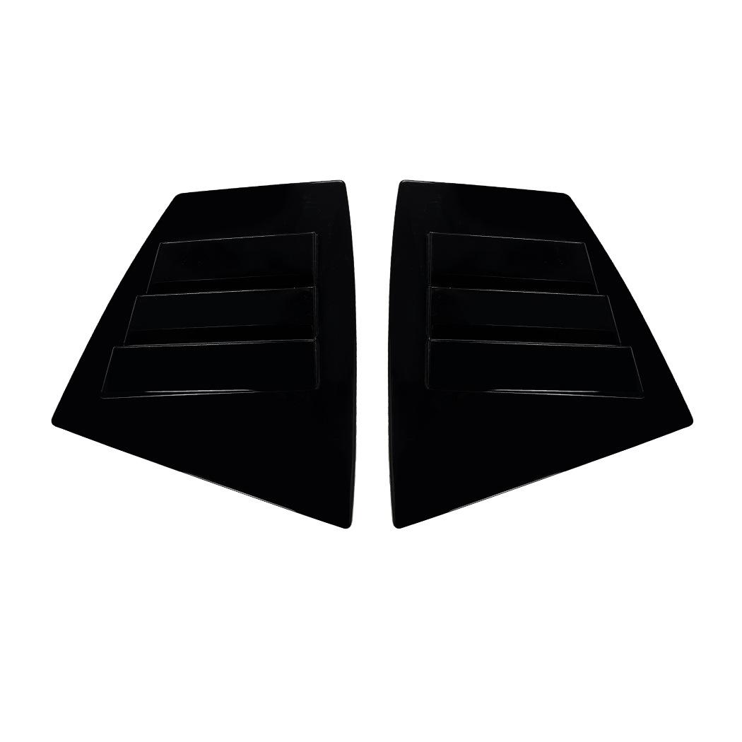 

For SUBARU WRX STI 2014- Car Rear Window Shutter Cover Window Louver Vent Trim Sticker Bodykit Car Style Accessories Gloss Black
