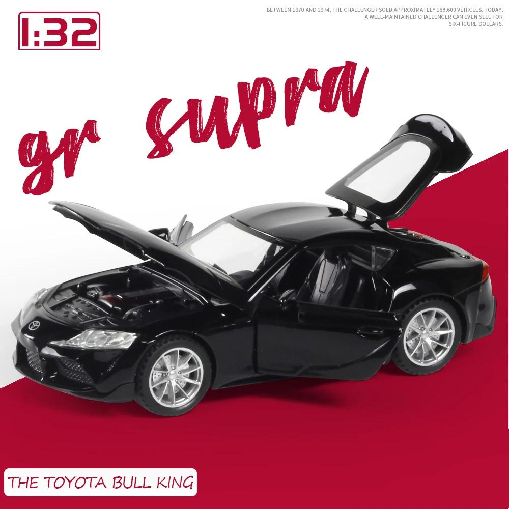 Diecast 1/32 Alloy Model Cars Toys Toyota Supra JDM Miniature Dream Supercar for Children Collectible Gifts Metal Vehicles Boys Hottoys
