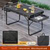 Tavolo da Picnic Pieghevole Portatile in Alluminio per Barbecue e Campeggio