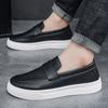 Fashion Mens loafers 2025 spring new British style casual leather shoes breathable comfortable trendy mens shoes Walking shoe