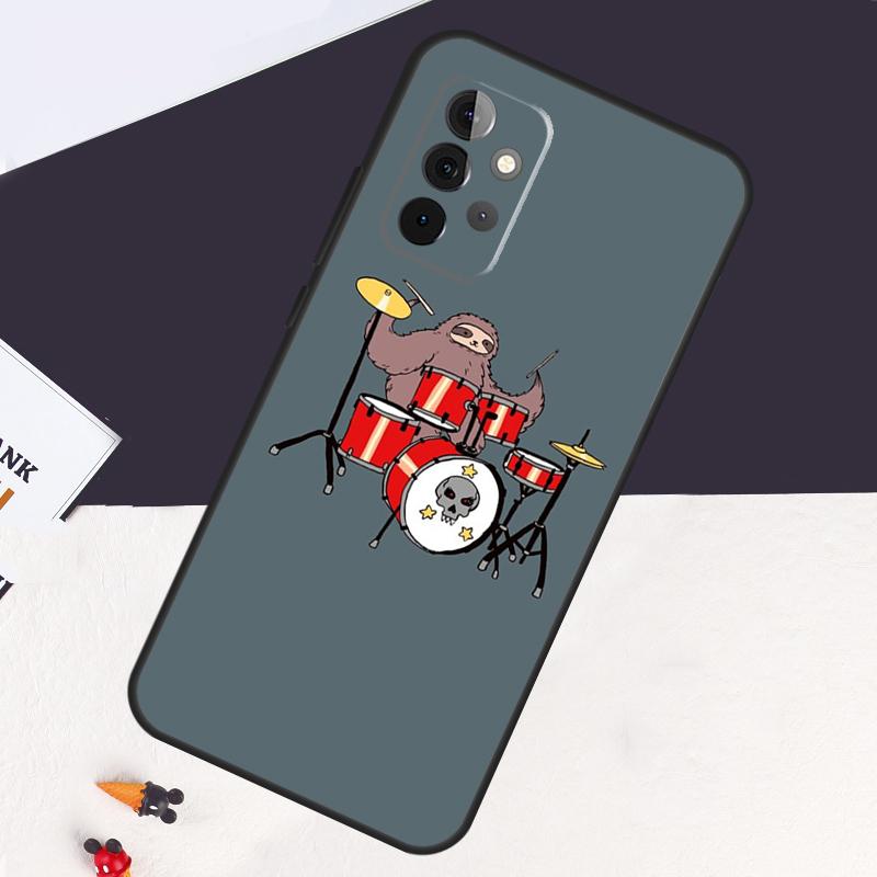 Musical Instrument Drum Case For Samsung Galaxy A54 A34 A14 A53 A13 A33 A73 A12 A22 A32 A52 A52S A51 A71 A50 Cover Coque