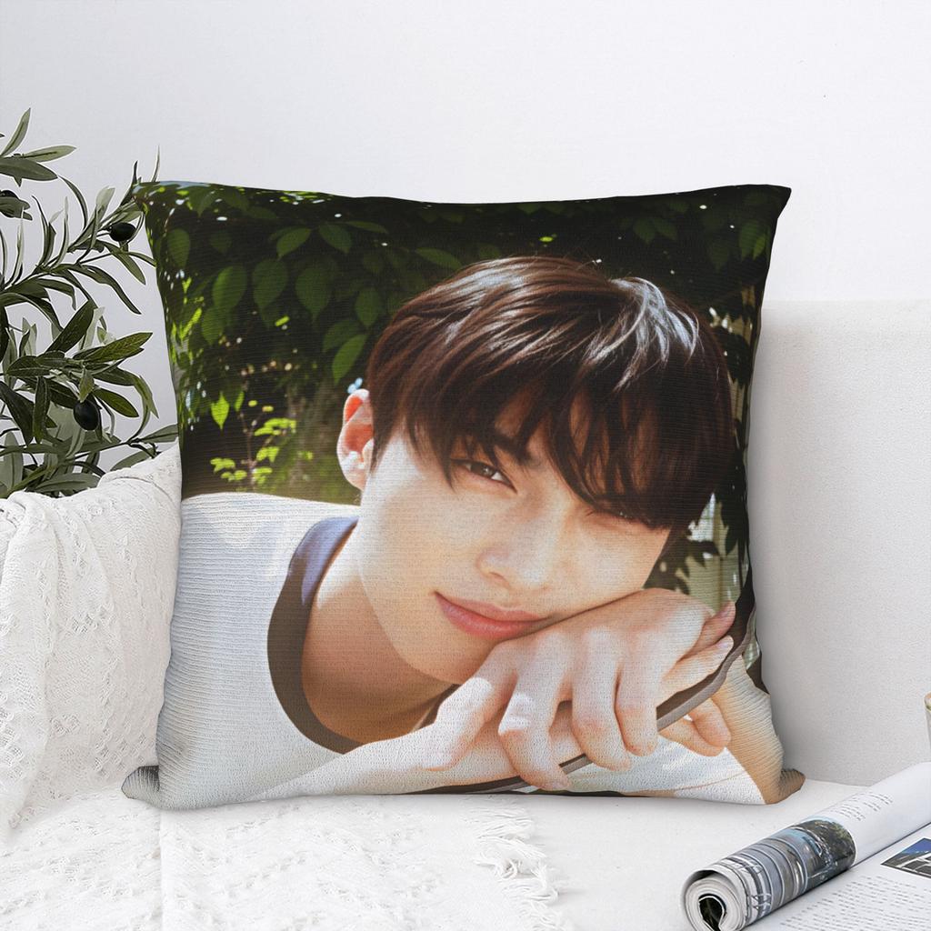Byeon Woo Seok Pillow Cover Square Cushion Cover Funny Pillow Case For Couch Sofa Bedroom