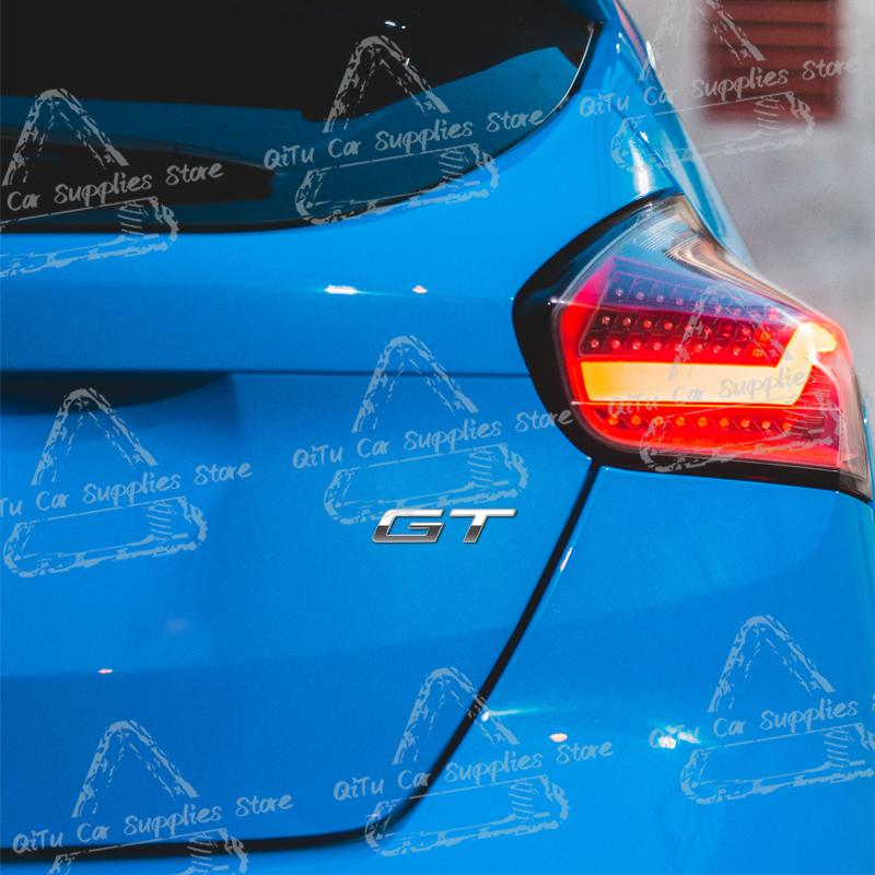 Car Styling Metal GT Emblem Lettering Car Rear Trunk Badge Decor Sticker For Peugeot 2025 GT Line 2008 308 408 3008 508 5008 208
